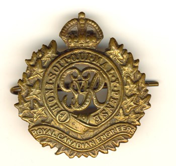 Royal Canadian Engineers Cap Badge